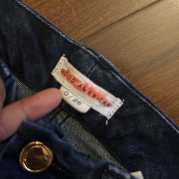 GOOD AMERICAN High Rise Skinny Jeans Size 0/25 - Picture 3 of 10